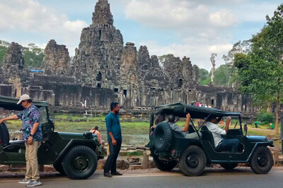 Angkor Temples by Siem Reap Army Jeep