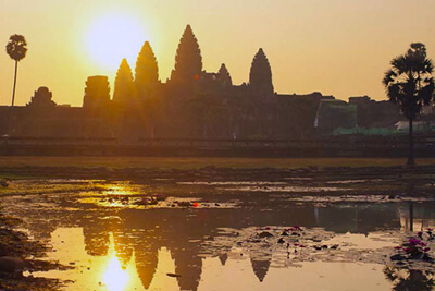 Angkor Wat Sunrise by Army Jeeps